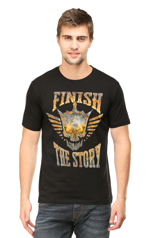 Men's Black Cody Rhodes Finish The Story Smelting Logo T-Shirt